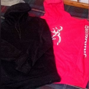 Lot of 2Hoodie sweat shirts, Under armour &Browning Med/Lg